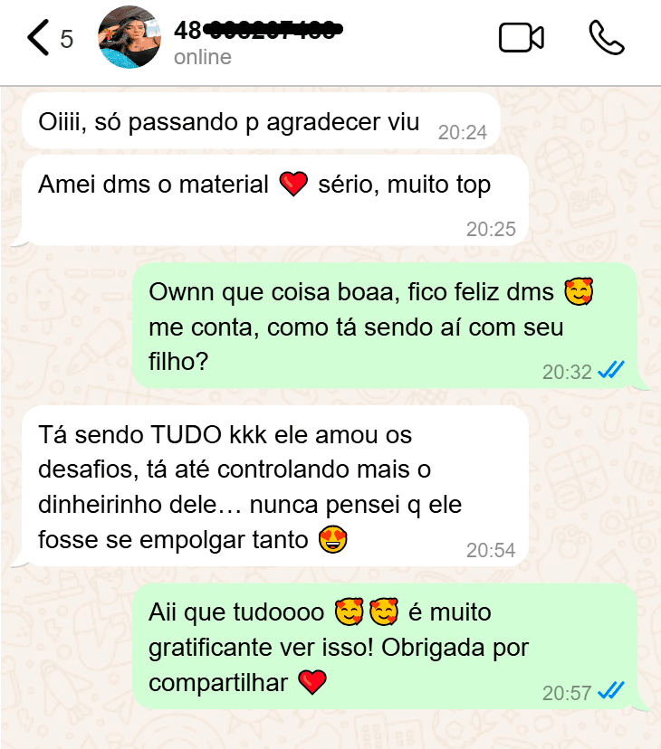 Depoimento de mãe